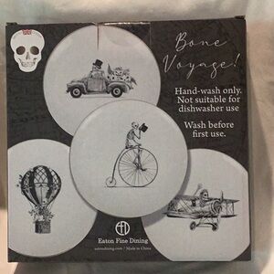 Bone Voyage Halloween Appetizer/Salad/Dessert Plate Set